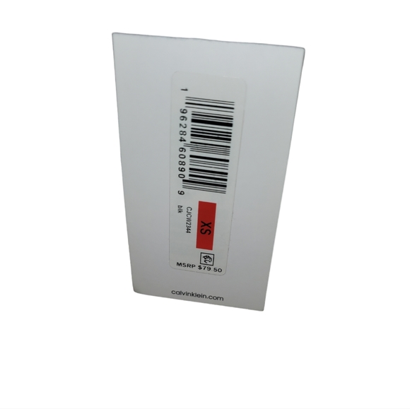 Calvin Klein Jeans Black Button Dress Shirt XS New with tag Cotton/Spandex - Picture 3 of 4